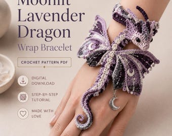 Hexen-Drachen-Armband-Häkelanleitung (PDF), Halloween-Drachen-Amigurumi