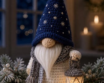 Häkelanleitung für einen Weihnachtswichtel (PDF), Weihnachtsmann-Amigurumi, Weihnachtsbaumdeko, Anfänger-Sofortdownload