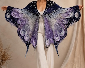 Butterfly Wings Crochet Cardigan Pattern PDF, Beginner Wing Sweater, Handmade Crochet Fashion