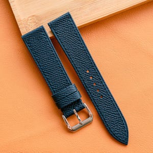 Epsom Leather Watch Strap, Customizable Strap Sizes, 24mm, 23mm, 22mm, 21mm, 20mm, 19mm, 18mm