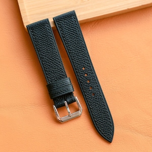 Epsom Leather Watch Strap, Customizable Strap Sizes, 24mm, 23mm, 22mm, 21mm, 20mm, 19mm, 18mm