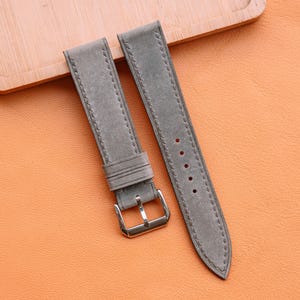 Waxed  Leather Watch Strap, Customizable Strap Sizes, 24mm, 23mm, 22mm, 21mm, 20mm, 19mm, 18mm
