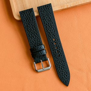 mill Leather Watch Strap, Customizable Strap Sizes, 24mm, 23mm, 22mm, 21mm, 20mm, 19mm, 18mm