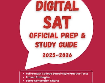 Digitaler SAT offizieller Prep & Lernleitfaden: Übungstests im College Board-Stil in voller Länge, bewährte Techniken und Score-Umwandlungstabellen