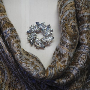 Crystal Brooch/ Wedding Jewelry / Victorian Design