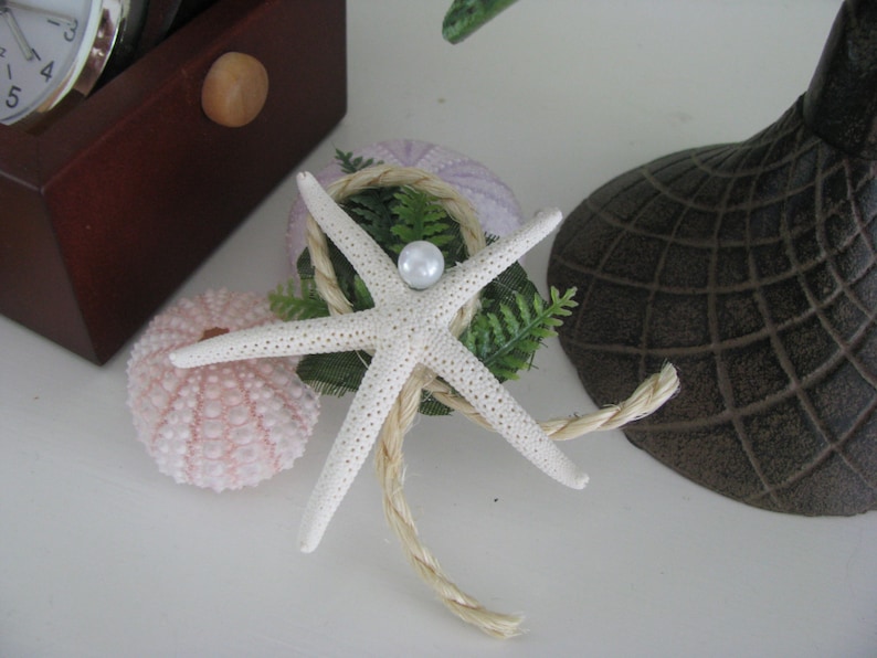 6 Gentlemens Boutonnière Starfish Coastal Beach for Theme Wedding DESIGN 1 image 4