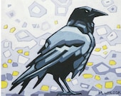 Crow (1) - Art Print, 8" x 8"