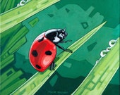 Ladybugs - Art Print, 8" x 10"