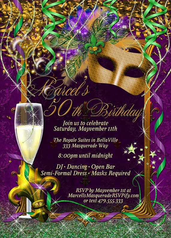 Mens Masquerade Party Invitation Royale Red Mardi Gras Party Etsy India