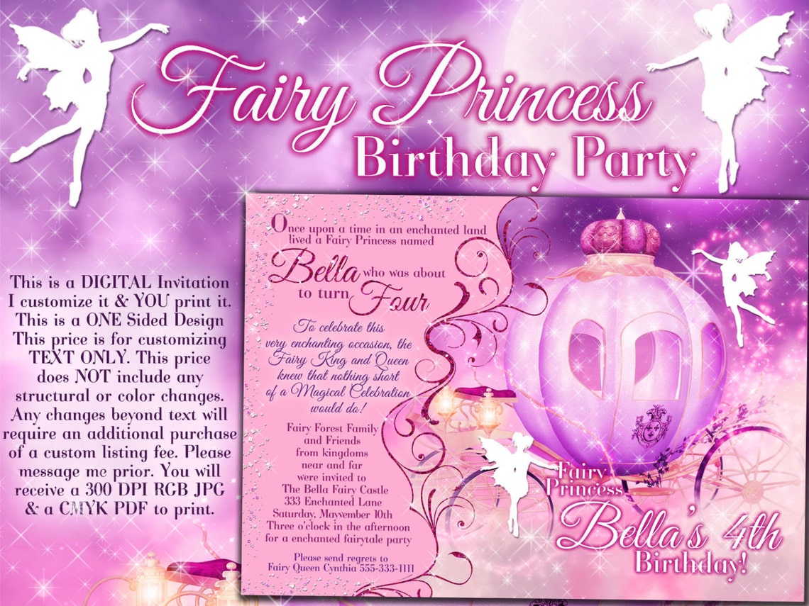 fairy-princess-party-invitation-birthday-party-invitations-etsy