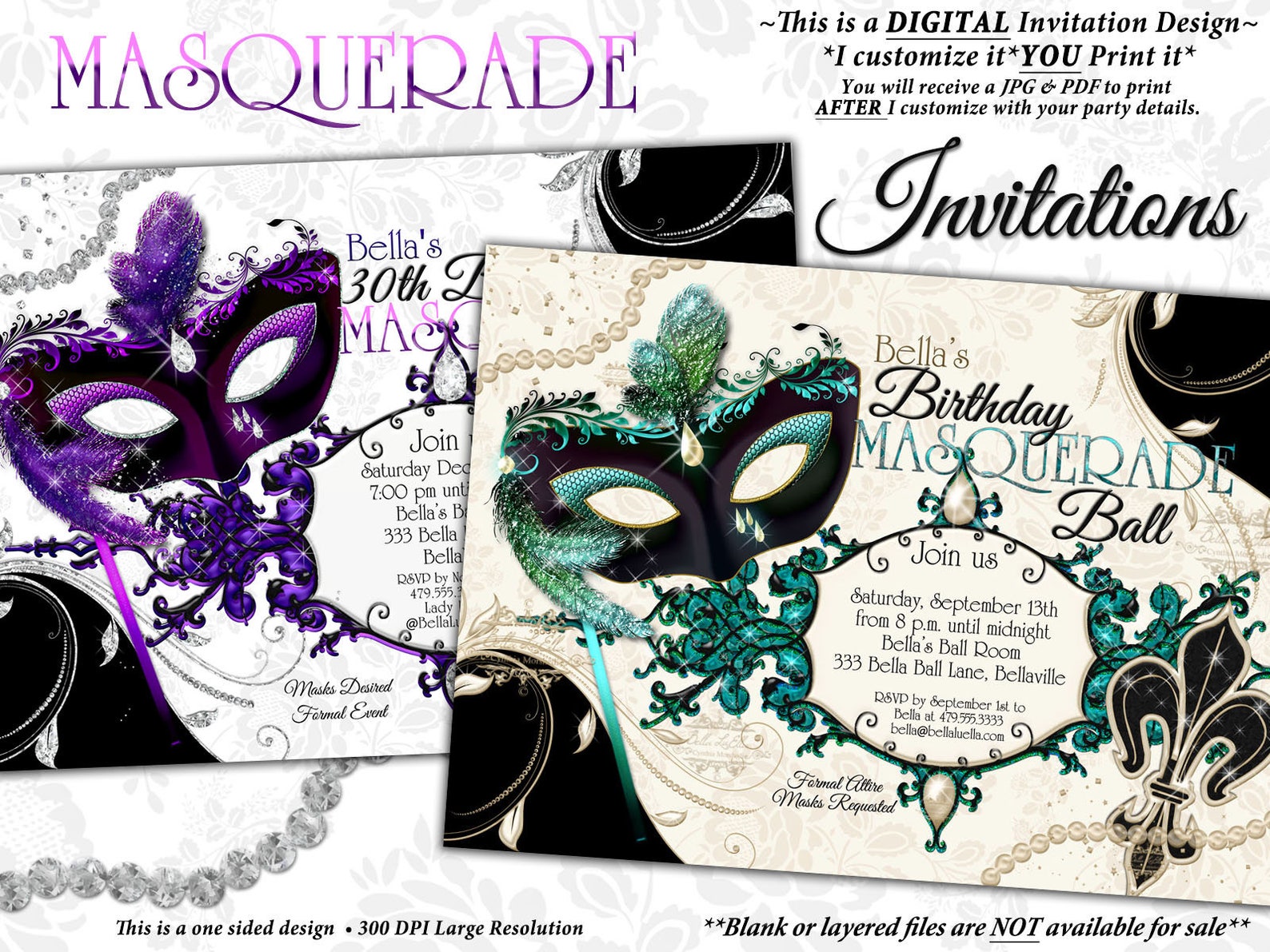 mardi gras invite images