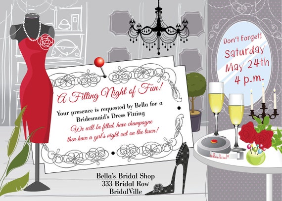 Dress Fitting Invitation 1