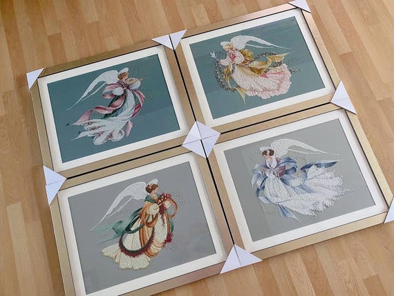 Schema Punto Croce Natale, Punto Croce Angelo Di Natale, Punto Croce Angelo, Punto Croce Capodanno - Italia - Foto 9