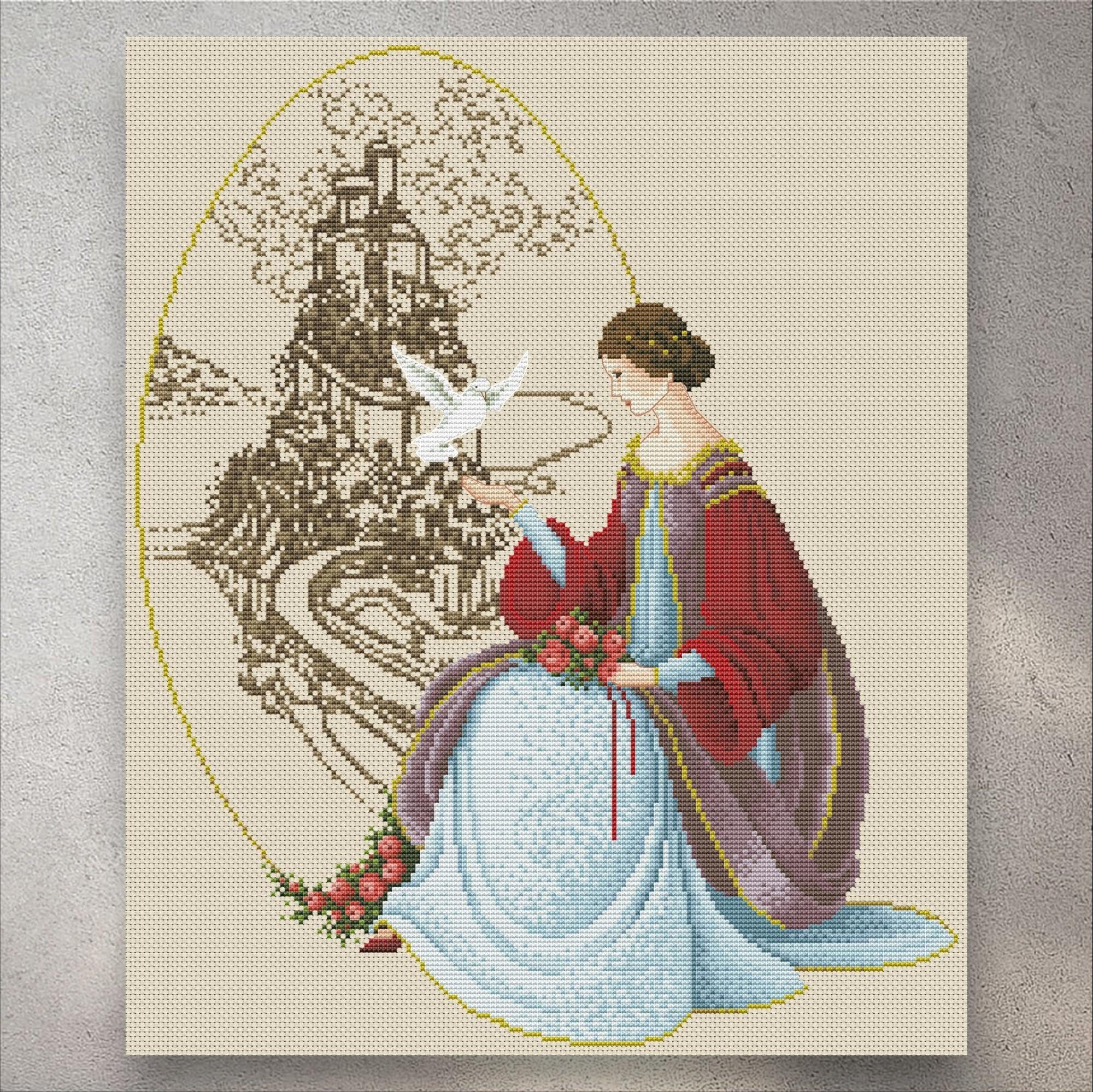 Grille De Point De Croix Butternut N°5 - Année 1992 - Thème Institutrice - Occasion Bon état