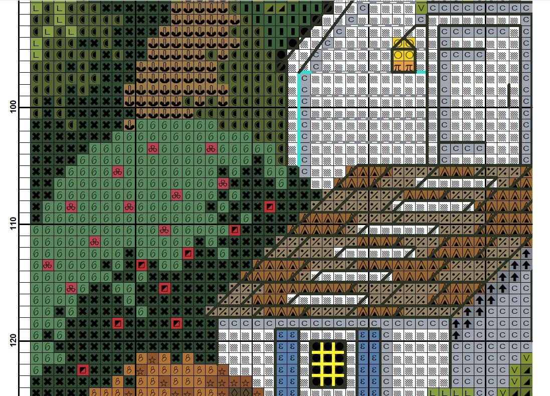 Cross Stitch Pattern Cozy Cove, PDF+XSD SAGA, Summer Landscape, Cottage ...