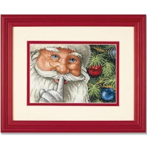 Patrón de punto de cruz "El secreto de Santa Claus", PDF + xsd SAGA, Adornos navideños, Diseño navideño, Árbol de Navidad, Descarga instantánea en PDF digital