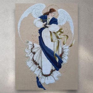 Digital cross stitch pattern Angel of Hope, PDF + xsd SAGA, Cross Stitch Chart, Angel Embroidery, Golden Woman, Lady