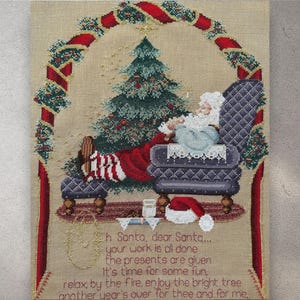 Cross Stitch Pattern Secret Santa, PDF + xsd SAGA, Christmas Ornaments, Santa, Spirit of Christmas, Noel, Instant Digital Download