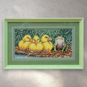 Cross Stitch Pattern Ugly Duckling, Money Frog, Instant Download PDF + XSD Saga, Three ducklings, Animal Design, Animals, Duck, Digital File