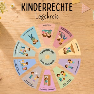 Círculo de clasificación | 10 Derechos del Niño | Convención de las Naciones Unidas sobre los Derechos del Niño | Tarjetas ilustradas | Para niños | Explicando los derechos del niño | Materiales para primaria/jardín de infancia | PDF