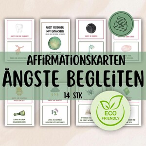Nachhaltige Affirmationen Kinder Ängste Selbstwirksamkeit Resilienz emotionale Entwicklung Kindergarten Schulstart mutkarten pdf Download