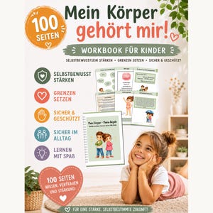 100 pages My Body Belongs to Me Child Protection Learning Booklet Immediate Help PDF Body Rules Children's Rights Strengthening Self-Confidence Children My Rules