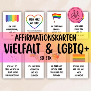 アファメーション、子ども、多様性、LGBTQ+、自信、アイデンティティ、子どもの権利、感情、デイケア、マインドフルネス、カード、学校、エンパワーメント、pdfダウンロード