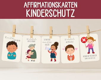 30 Affirmations Child Protection My Body Body Awareness Children's Rights PDF Download Children German Mindfulness Sex Education