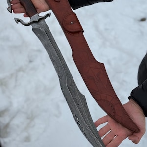 Hand Forged Full Tang Spartan Unique Sword with Scabbard