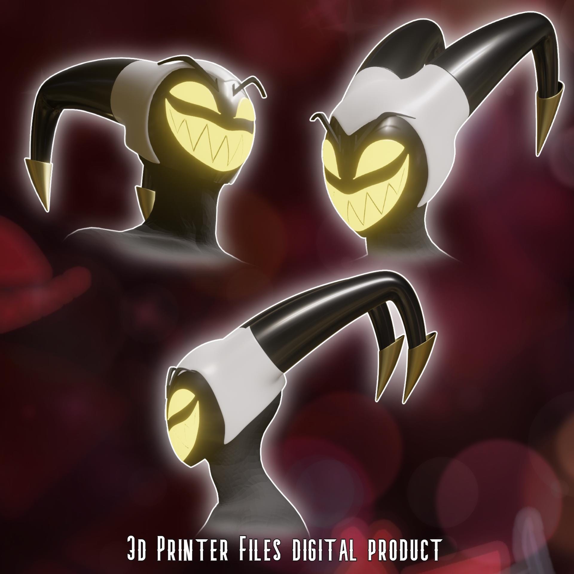 Adam Helmet Hazbin Hotel 3D Printer Files Digital Product - Etsy