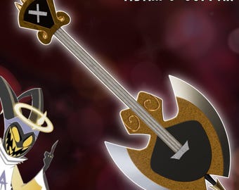 Adam Cosplay Guitar Axe Hazbin Hotel 3D Printer Files Digital Product