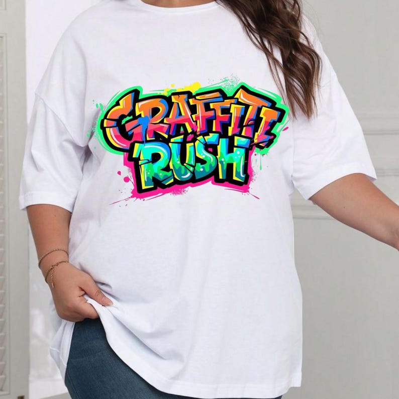 Colorful Graffiti Sublimation PNG Clipart Bundle | Street Art Graphics ...