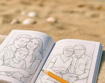 Personalisiertes Foto Malbuch - Individuell angefertigtes Familienandenken