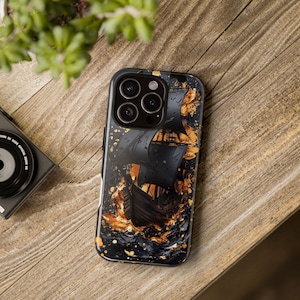 Nautical Phone Case, Tough and Stylish with Detailed Ship Design, Perfect Nautical Gift, Sea Lovers, Adventure Travel