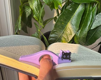 Marcapáginas de gato impreso en 3D: un marcapáginas ecológico para amantes de la lectura