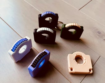 Llavero Fidget Clicker impreso en 3D: Spinner EDC silencioso para aliviar el estrés