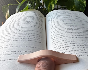 Marcapáginas impreso en 3D para una sola mano: marcapáginas para dedos para lectores