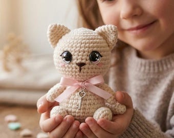 Crochet Kitten Pattern, Digital Download Amigurumi Cat PDF, Easy DIY Plushie Tutorial, Small Crochet Cat Pattern, Handmade Gift Idea