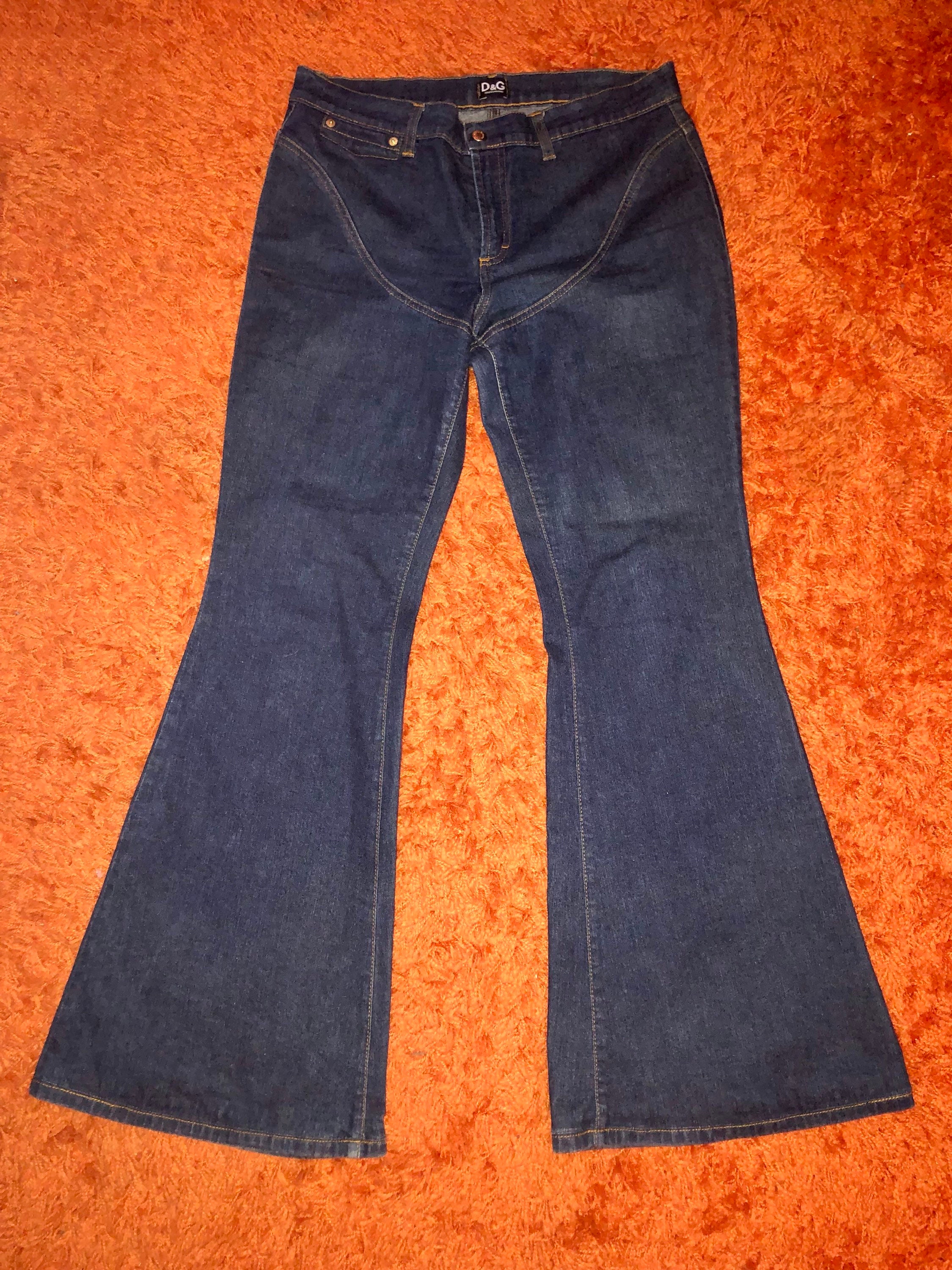 90s Dolce & Gabbana Flare Jeans | Etsy UK