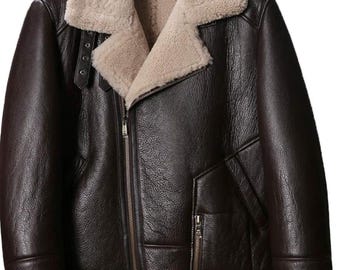 Handmade Genuine Leather Jacket | Winter Fashion Coat
