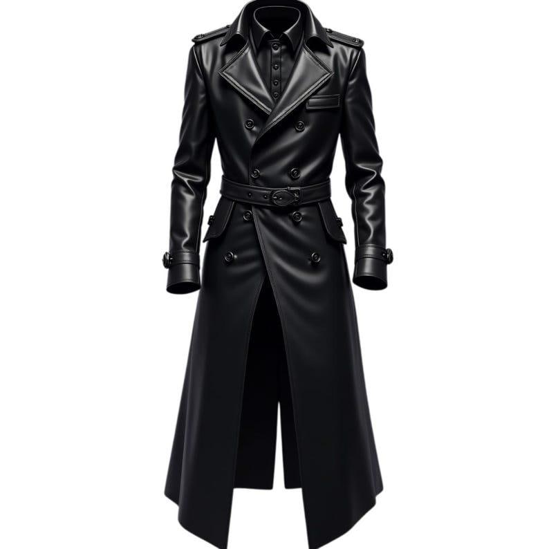 ジャケット・アウター real leather maxi long coat BLACK Alaska Women's 100 % Real Black Leather Classic Long Coat
