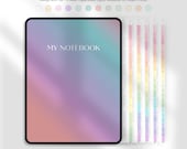 Digital Notebook | Goodnotes Notebook for iPad & Android with tabs, Digital Note paper Templates, Digital Journal, Student Notebook Template