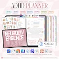 ADHD Digital Planner 2026, 2027, 2028, Undated LANDSCAPE for iPad & Android | Daily Weekly Monthly Journal | Goodnotes Notability Noteshelf product logo