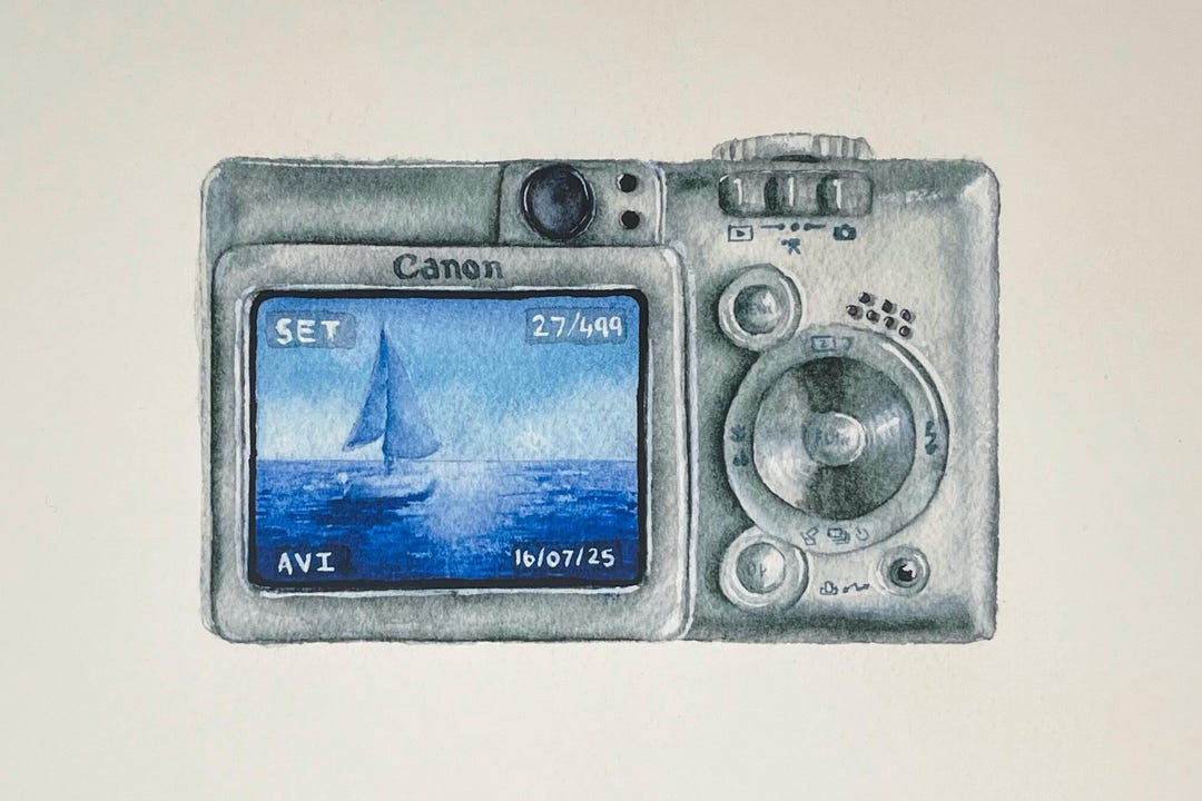 Watercolour Digital Camera Print - Etsy