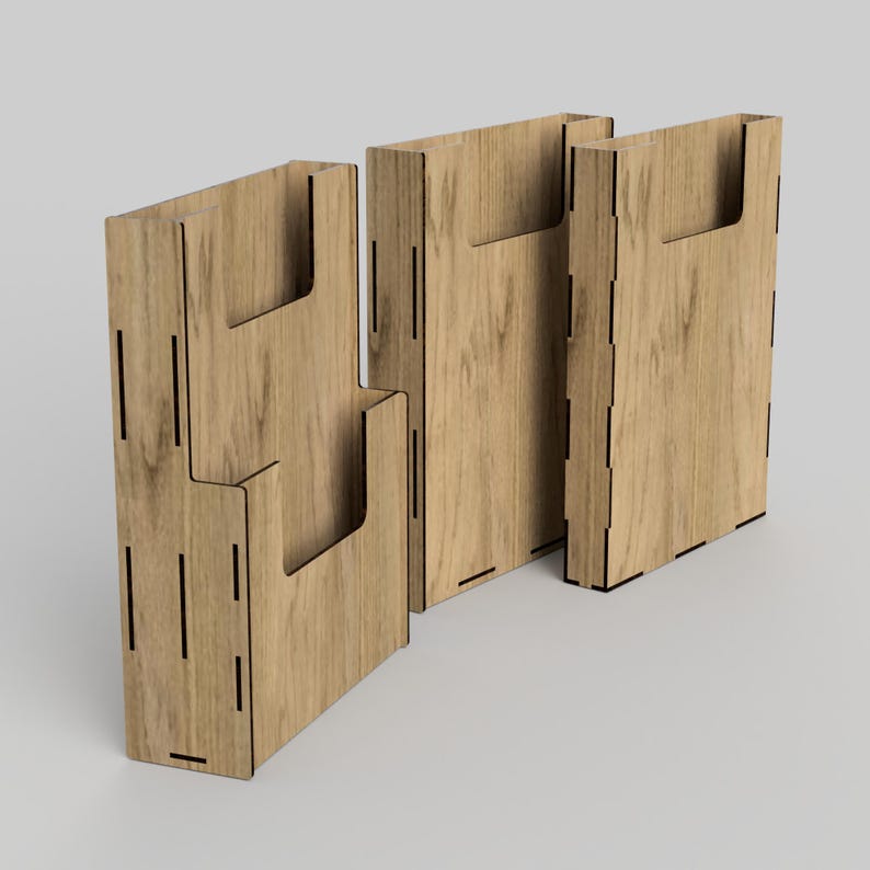 A5 Document Rack Laser Cut File – A4/A5 Document Holder, Wall Display (digital Download ...