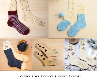 Laser Cut Sock Holder File | Sock Organizer Template (Digital Download)