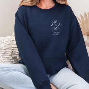 Personalisiertes Mama Sweatshirt, Mutter Geschenkidee, Mama Geschenk, erster Muttertag, Muttertagsgeschenk, Weihnachtsgeschenk