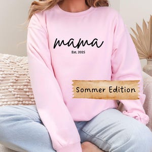 Personalisiertes Mama Sweatshirt, Mutter Geschenkidee, Mama Geschenk, erster Muttertag, Muttertagsgeschenk, Weihnachtsgeschenk