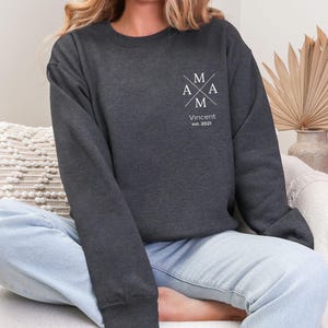 Personalisiertes Mama Sweatshirt, Mutter Geschenkidee, Mama Geschenk, erster Muttertag, Muttertagsgeschenk, Weihnachtsgeschenk