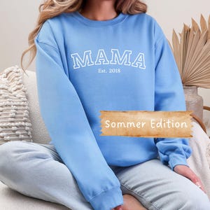 Personalisiertes Mama Sweatshirt, Mutter Geschenkidee, Mama Geschenk, erster Muttertag, Muttertagsgeschenk, Weihnachtsgeschenk